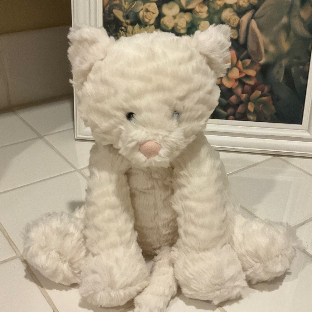 Jellycat Fuddlewuddle Plush Cat with Pink Nose